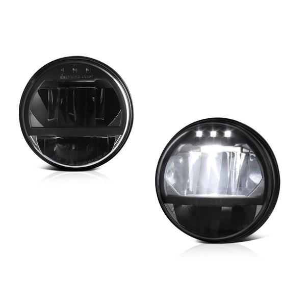 2007-2017 Jeep Wrangler Black Headlight