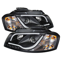 2006-2008 Audi A3 Black Headlight