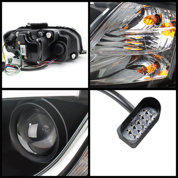 2006-2008 Audi A3 Black Headlight