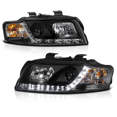 2002-2005 Audi A4 Black Headlight