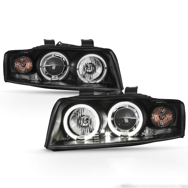 2002-2005 Audi A4 Black Headlight