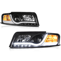 2002-2005 Audi A4 Black Headlight