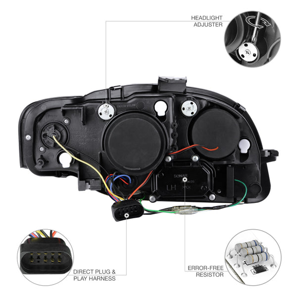 2005.5-2008 Audi A4 | S4 | RS4 Black Headlight