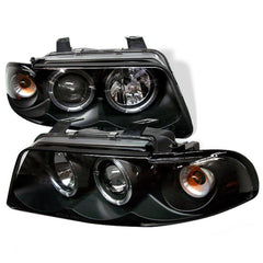 1996-1999 Audi A4 Black Headlight