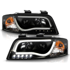 2002-2004 Audi A6 Black Headlight