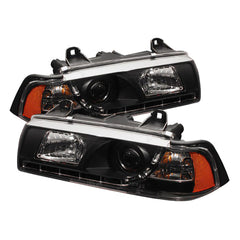 1993-1999 BMW E36 3-Series Black Headlight