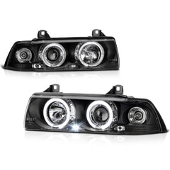 1993-1999 BMW E36 3-Series Black Headlight