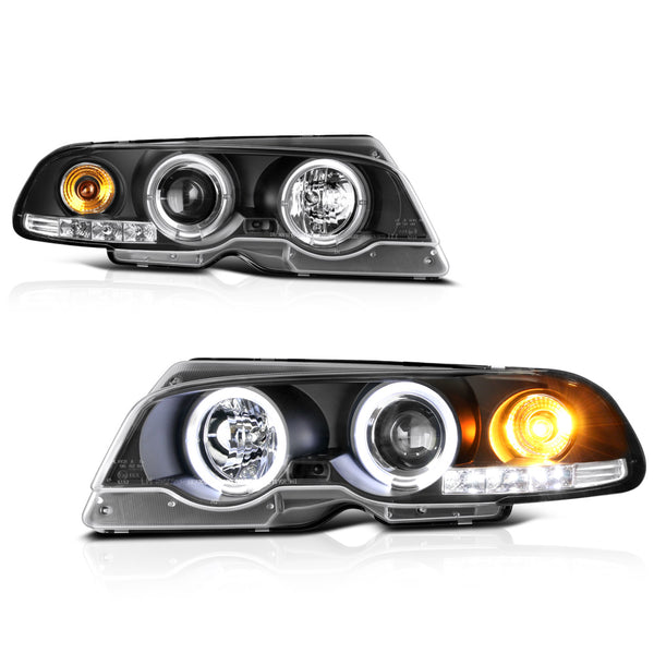 2000-2003 BMW E46 3-Series Black Headlight
