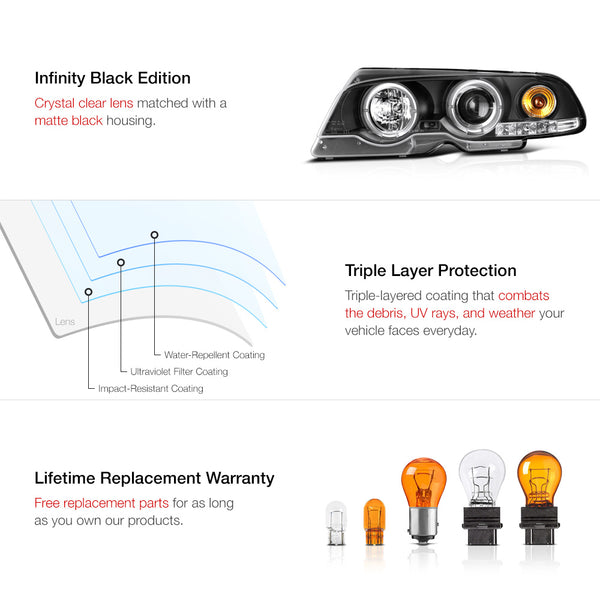 Infinity Black Projector Headlights