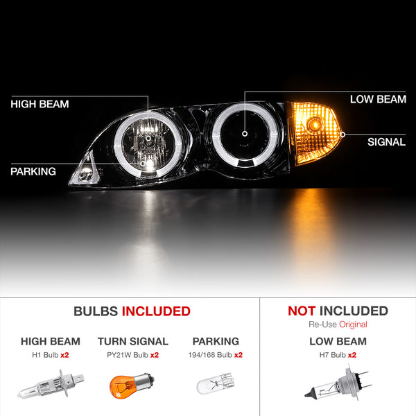2002-2005 BMW E46 3-Series Chrome Headlight