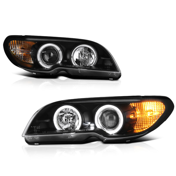 2003-2006 BMW E46 3-Series Black Headlight