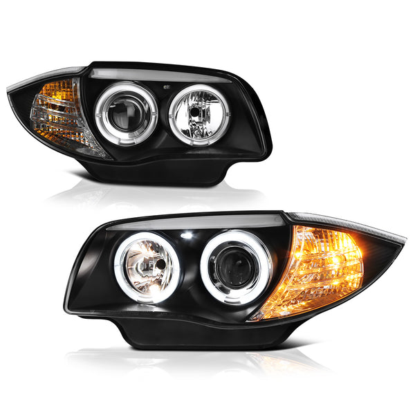 2008-2011 BMW E82 | E87 1-Series Black Headlight