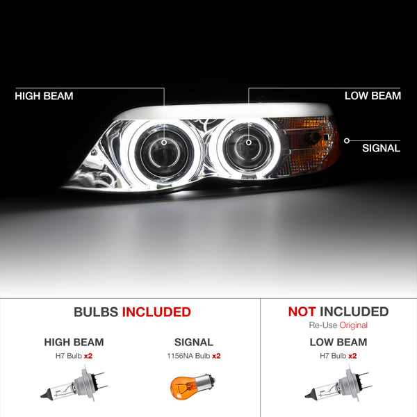 2004-2006 BMW E53 X5 Smoked Headlight