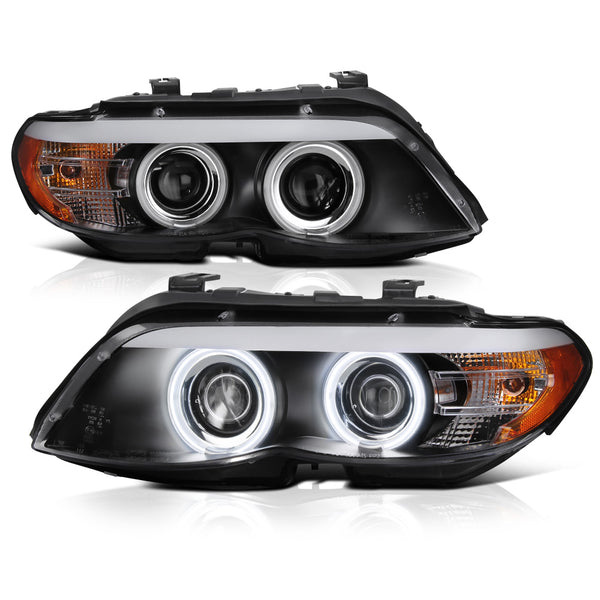2004-2006 BMW E53 X5 Black Headlight