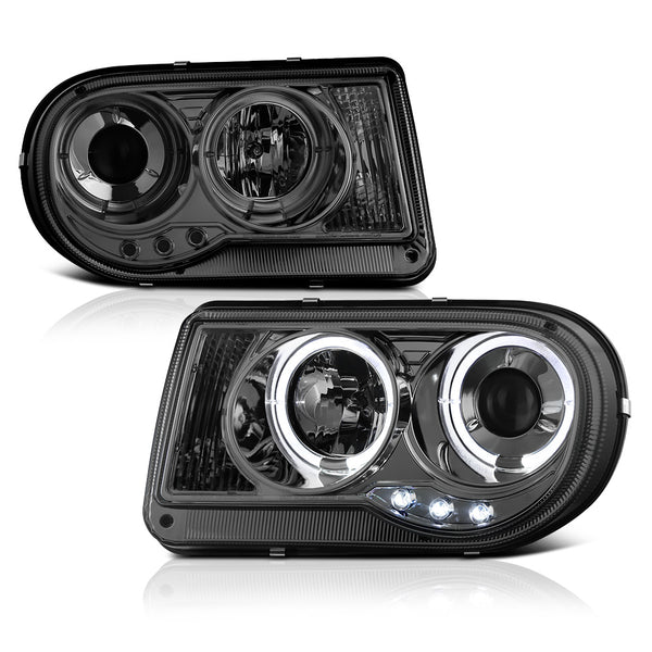 2005-2010 Chrysler 300C Smoked Headlight