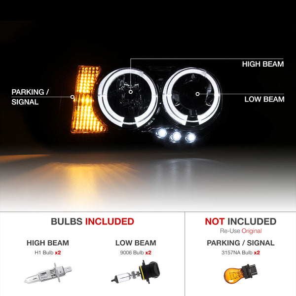 2005-2010 Chrysler 300C Smoked Headlight