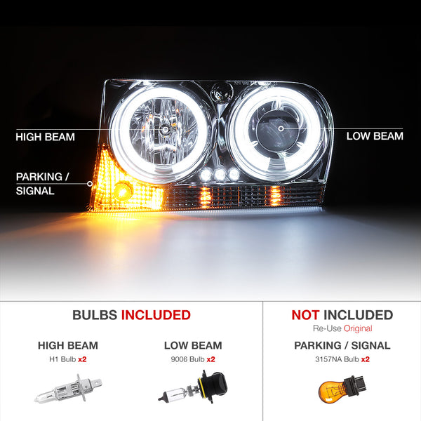 2005-2008 Chrysler 300 Chrome Headlight