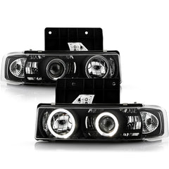 1995-2005 Chevrolet Astro Black Headlight