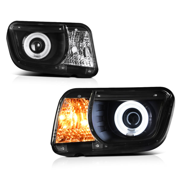 2010-2013 Chevrolet Camaro Black Headlight
