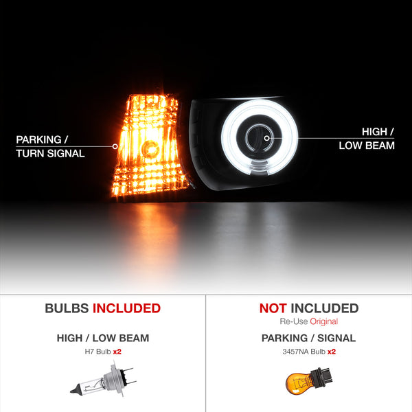 2010-2013 Chevrolet Camaro Black Headlight