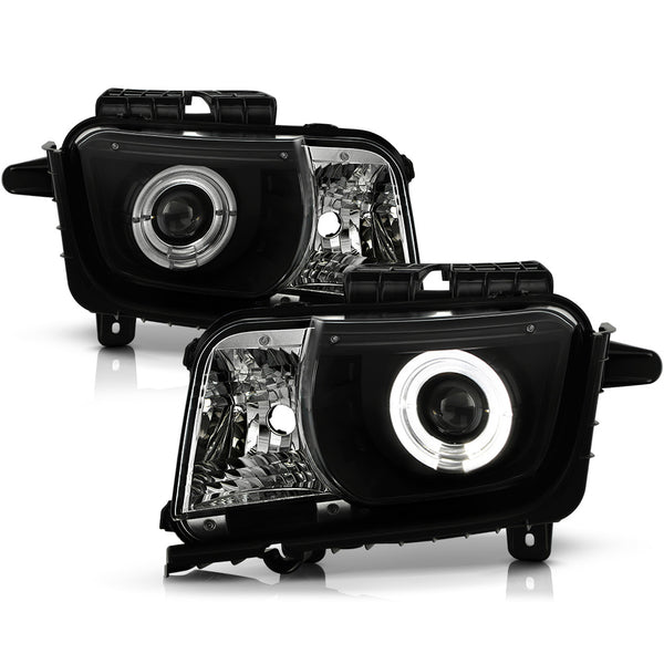 2010-2013 Chevrolet Camaro Black Headlight