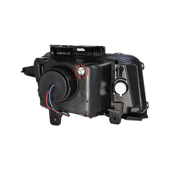 2010-2013 Chevrolet Camaro Black Headlight