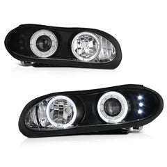 1998-2002 Chevrolet Camaro Black Headlight