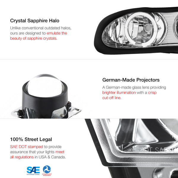 1998-2002 Chevrolet Camaro Chrome Headlight