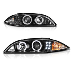 1995-1999 Chevrolet Cavalier Black Headlight