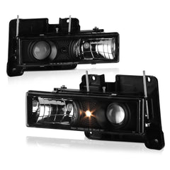 1988-2002 Chevrolet | GMC C/K Series 1500 | 2500 | 3500 Pickup Black Headlight