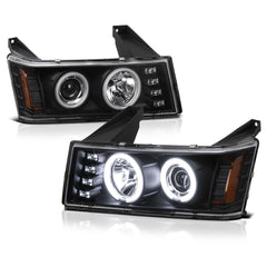 2004-2012 Chevrolet Colorado Black Headlight