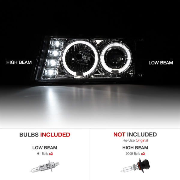 2004-2012 Chevrolet Colorado Chrome Headlight