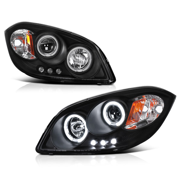 2005-2010 Chevrolet Cobalt Black Headlight