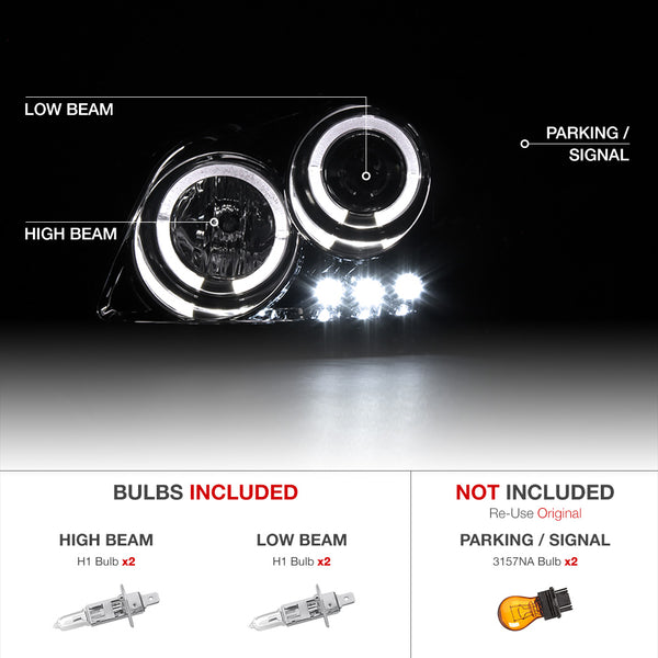 2005-2010 Chevrolet Cobalt Smoked Headlight