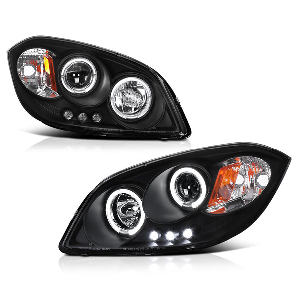 2005-2010 Chevrolet Cobalt Black Headlight
