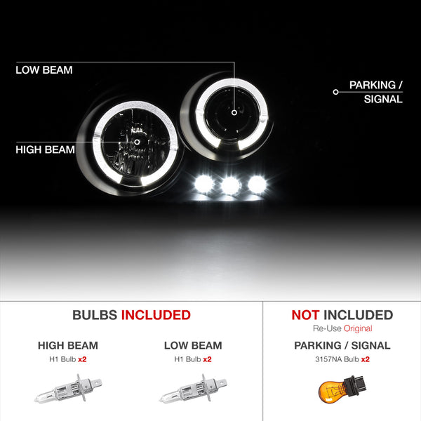 2005-2010 Chevrolet Cobalt Black Headlight