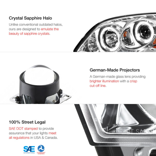 2005-2010 Chevrolet Cobalt Chrome Headlight