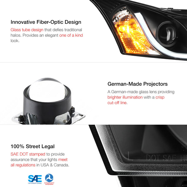 2010-2015 Chevrolet Cruze Black Headlight