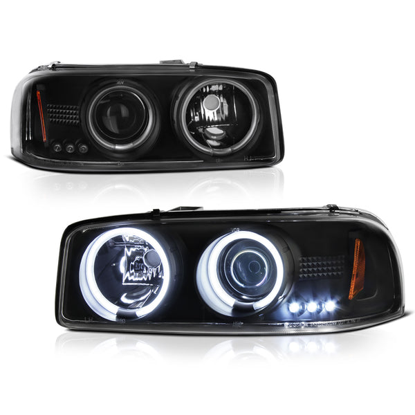 1999-2006 GMC Sierra 1500 | 2500 | 3500 Black Headlight