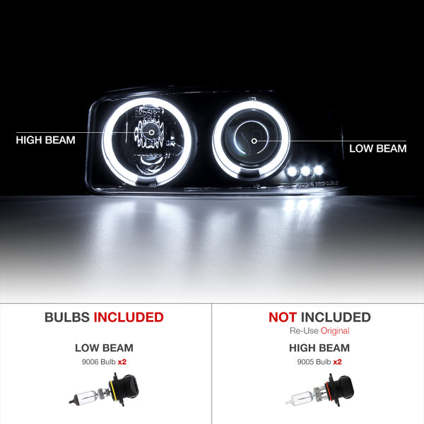 1999-2006 GMC Sierra 1500 | 2500 | 3500 Sinister Black Headlight