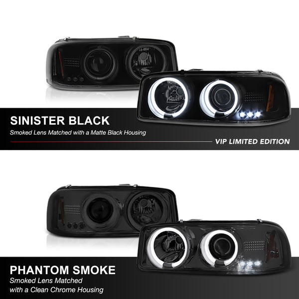 1999-2006 GMC Sierra 1500 | 2500 | 3500 Sinister Black Headlight