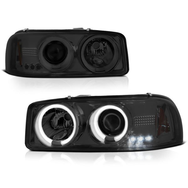 1999-2006 GMC Sierra 1500 | 2500 | 3500 Smoked Headlight