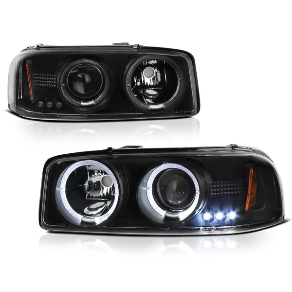 1999-2006 GMC Sierra 1500 | 2500 | 3500 Black Headlight