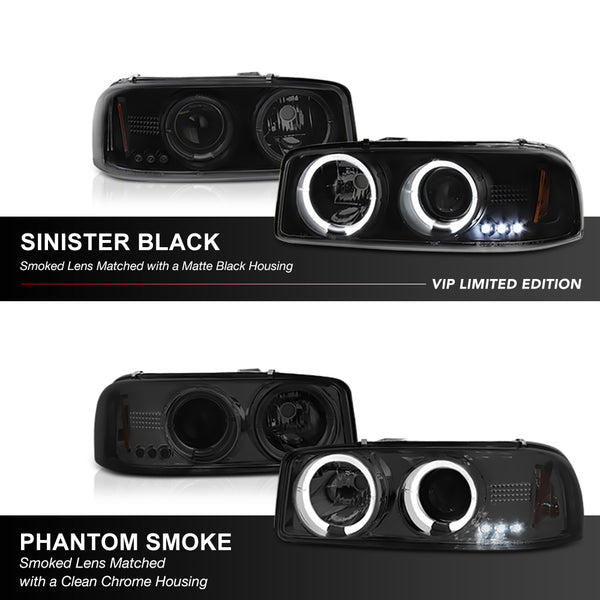 1999-2006 GMC Sierra 1500 | 2500 | 3500 Sinister Black Headlight