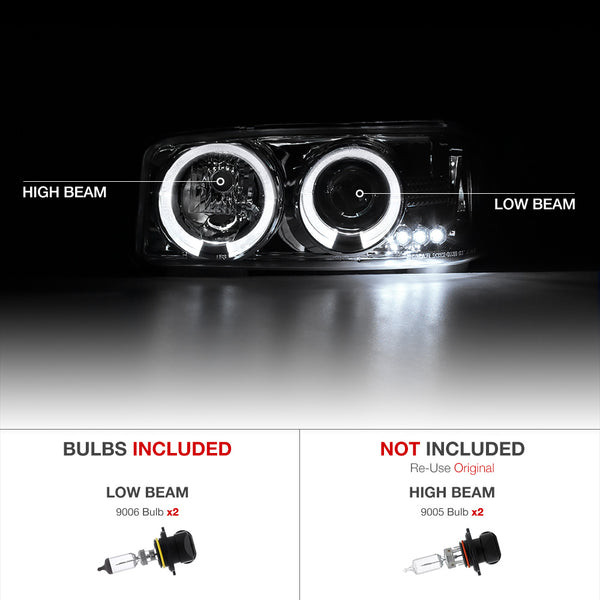 1999-2006 GMC Sierra 1500 | 2500 | 3500 Chrome Headlight
