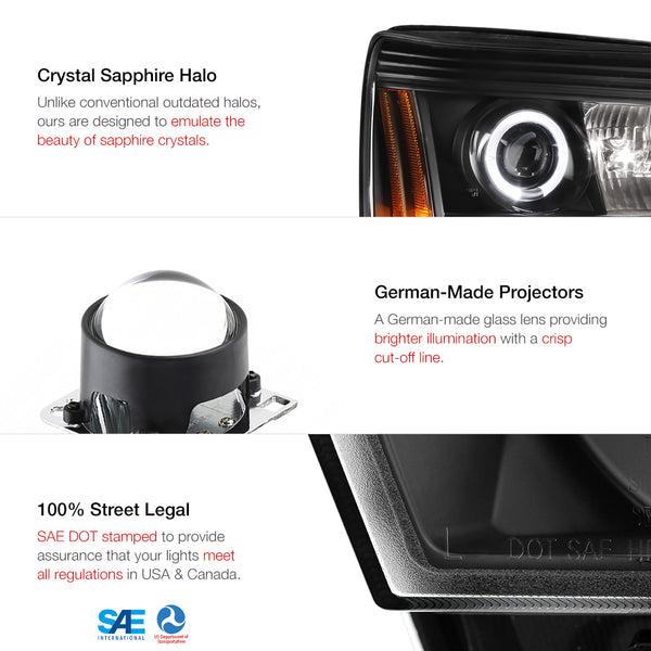 2002 Cadillac Escalade Black Headlight