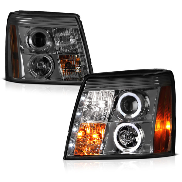2002 Cadillac Escalade Smoked Headlight