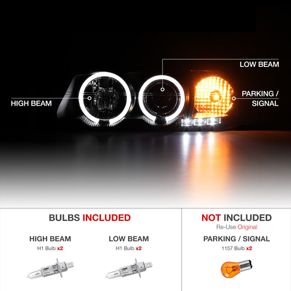 2000-2005 Chevrolet Impala Black Headlight