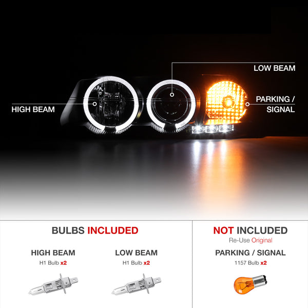 2000-2005 Chevrolet Impala Black Headlight