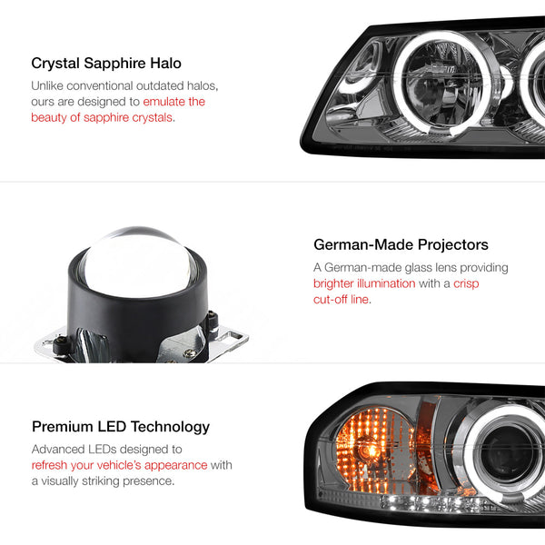 2000-2005 Chevrolet Impala Smoked Headlight